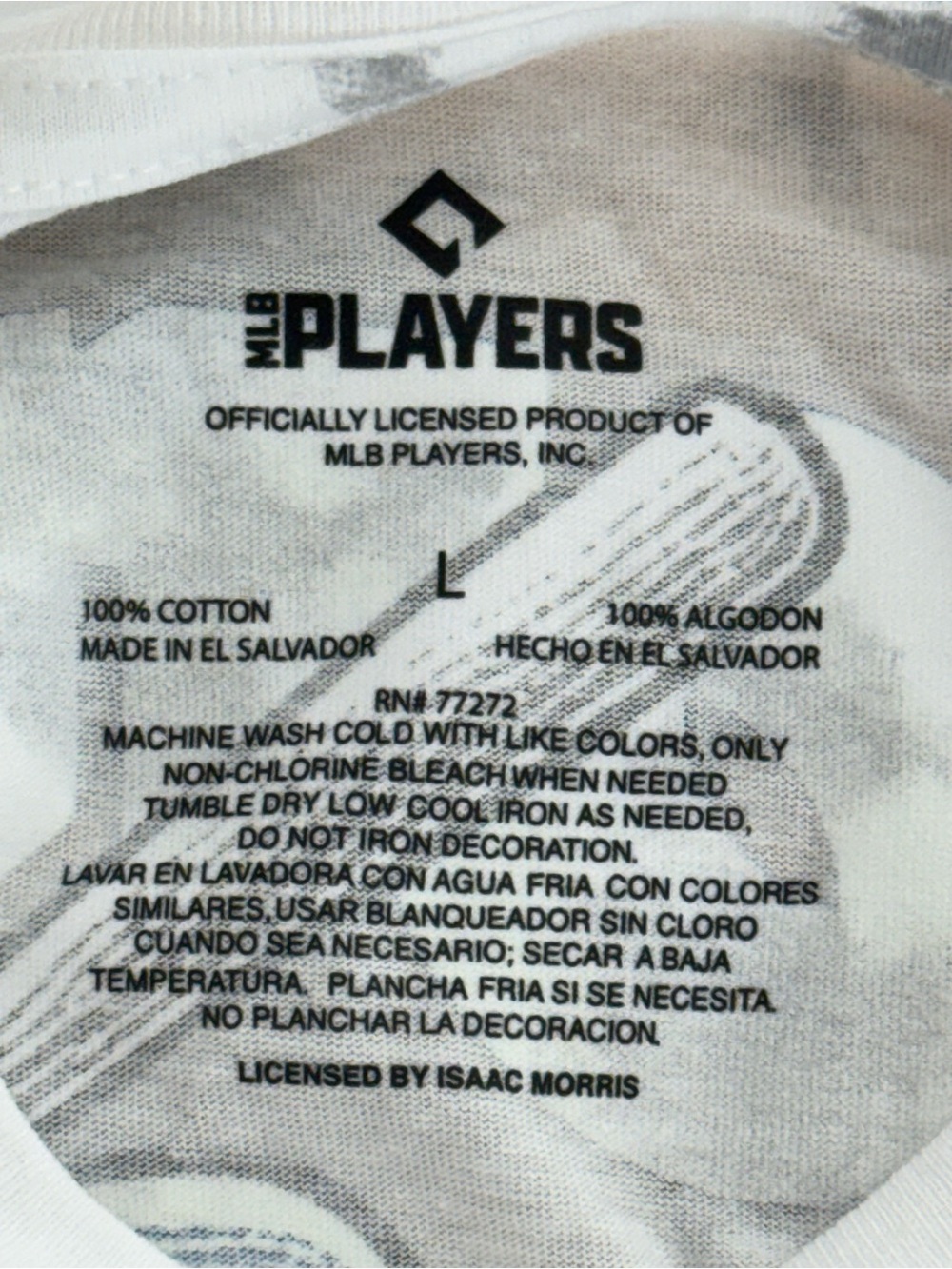 MLB White & Gray Tie-Dye 'Showtime' Baseball Graphic Tee - Picture 8 of 8